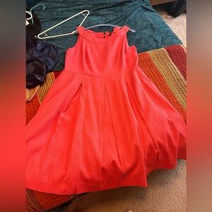 Hot pink A-Line Tahari Dress w pockets
